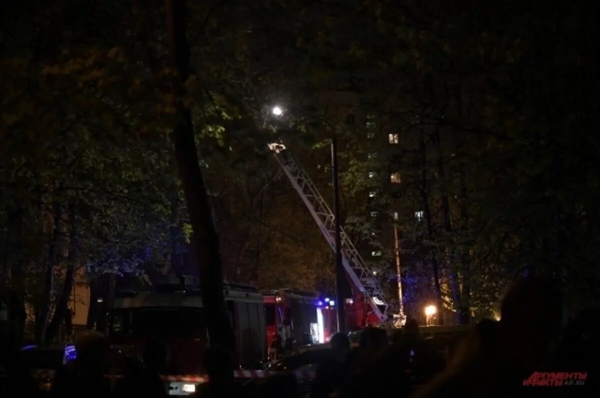    В доме в Москве, где произошел пожар, восстановили электроснабжение
