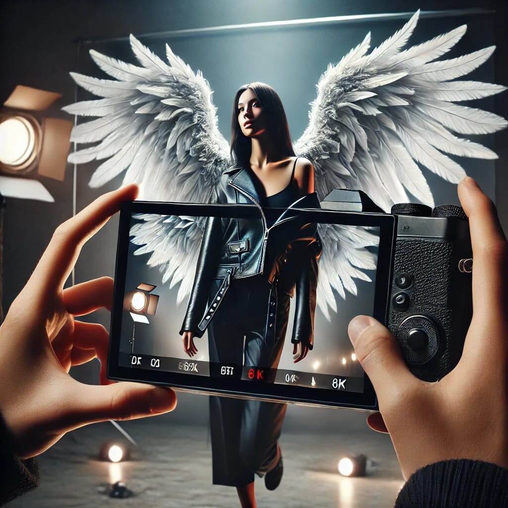 Света и ангел в ночи