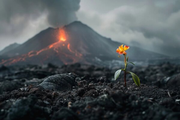 Вулкан. Обложка © Freepik / freepik