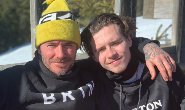    Дэвид и Бруклин Бекхэм. Фото: социальные сети