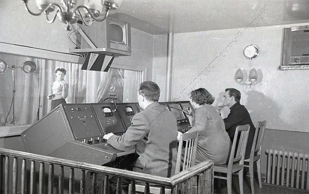 Телестудия на Советском пр-те, 184., 1960-е гг. Фото ГАКО.