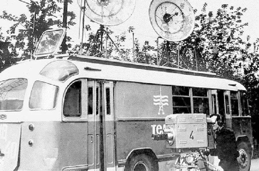 Передвижная телевизионная станция, 1960-е гг. Фото ГАКО.