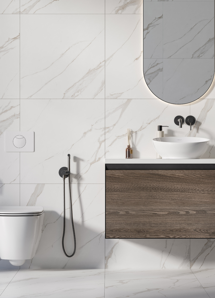 Ванная комната с керамогранитом Butik K-2021 в формате 600х600 мм