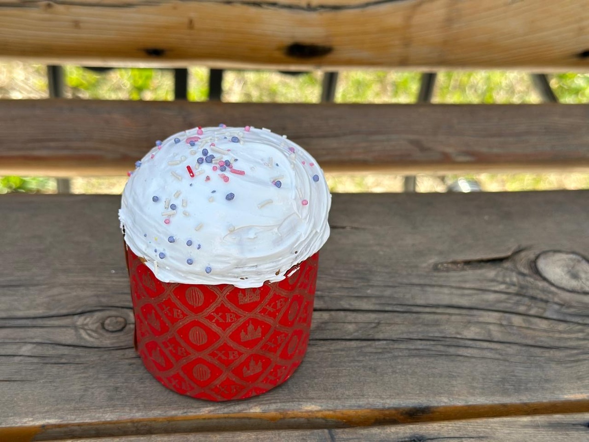 Вот таким славным куличиком меня угостили в Белокурихе.