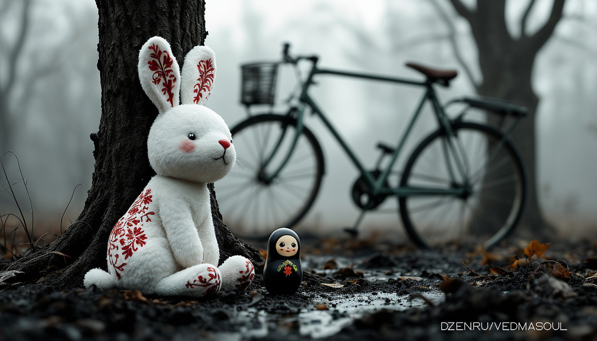 Авторское изображение @vedmasoul. Cгенерировано ИИ. Порча через детские вещи