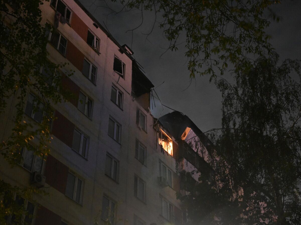    Пожар на улице Генерала Тюленева в Москве© РИА Новости / Максим Блинов