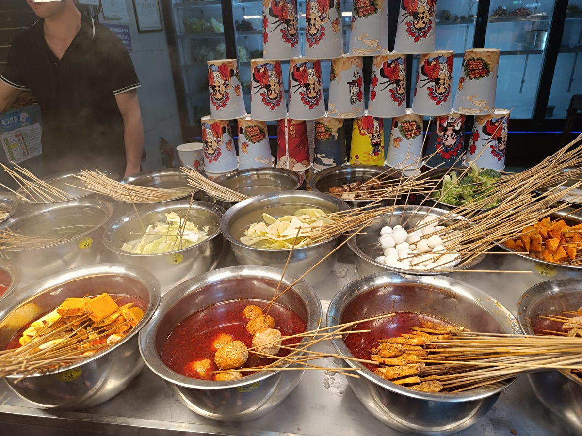 Самый популярный вид уличной еды в Корее и в Китае 