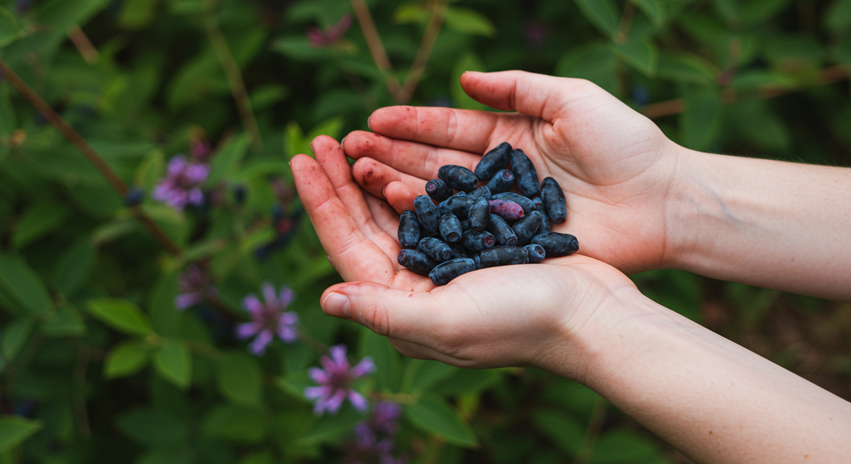 Крупные ягоды жимолост