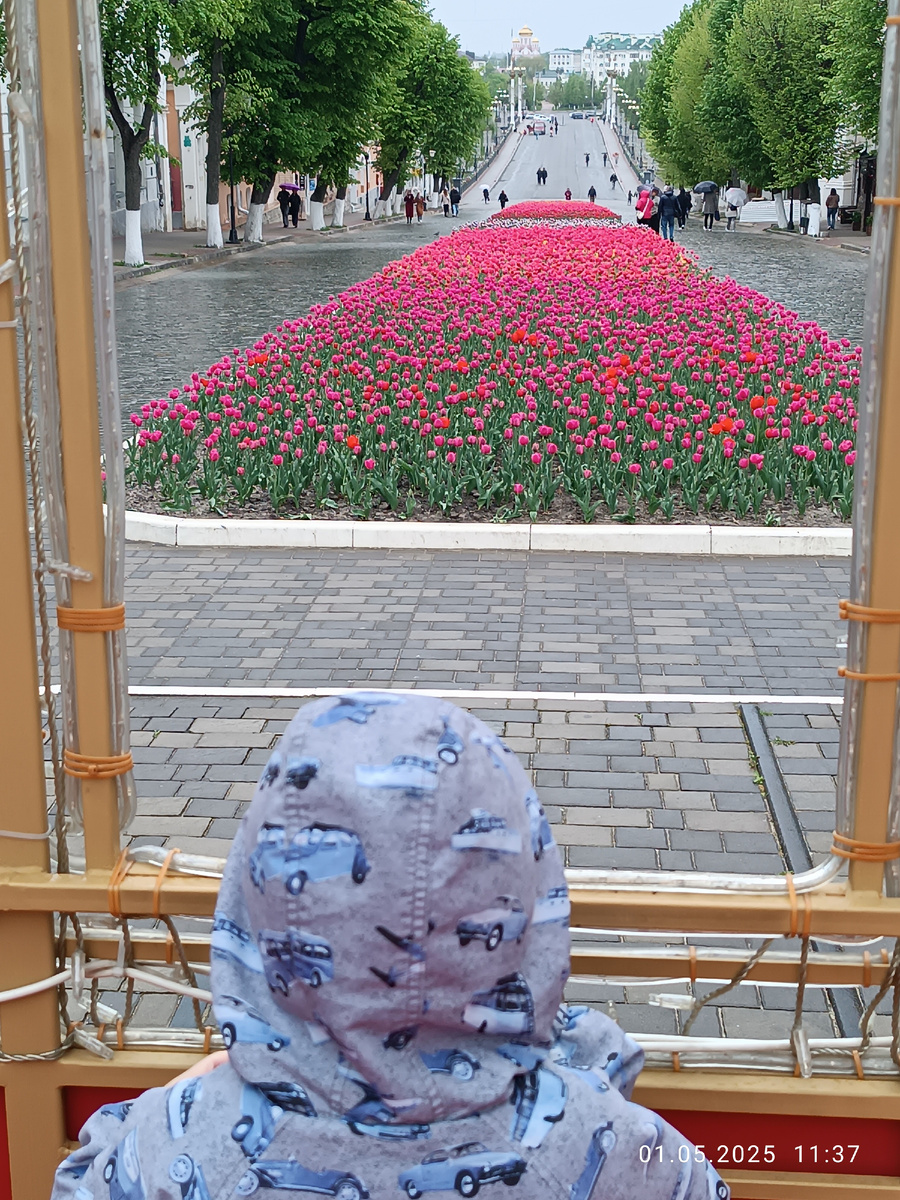 Свежей фотки красоты нет, вот вам первомайская.