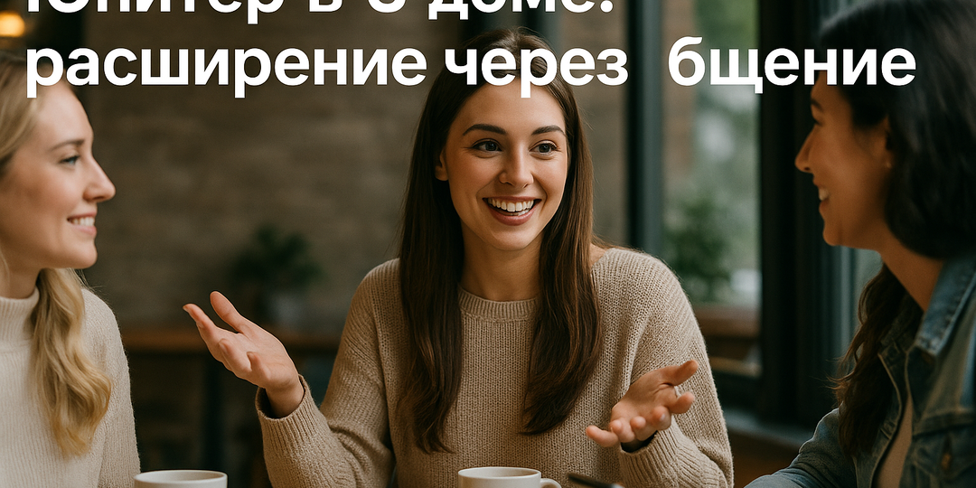 Юпитер в 3 доме: расширение через общение