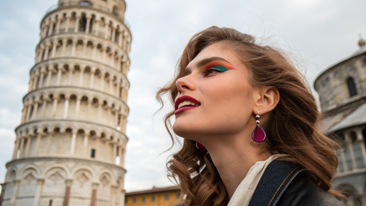 Яркий макияж и прическа - все, что нужно для идеального кадра!