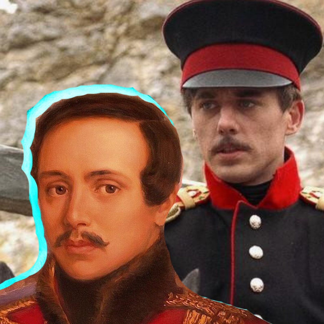 Игорь Петренко - Печорин в экранизации / М.Ю. Лермонтов - на мой взгляд намного больше похож на Печорина, как будто это он и есть / коллаж из фото из интернета