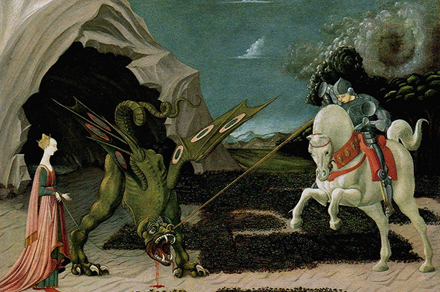    Паоло Уччелло, «Георгий Победоносец и дракон», ок. 1470 г. Public Domain