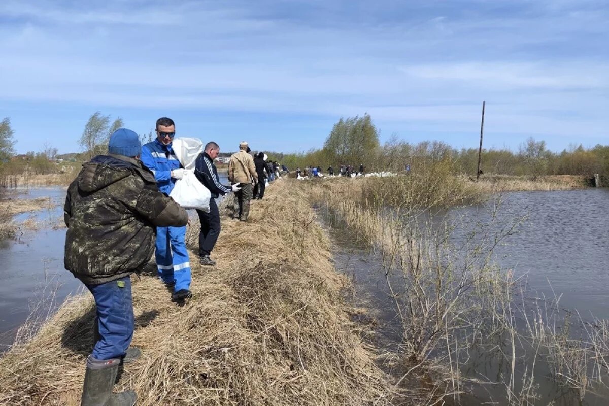    Уровень воды в тюменской реке Ишим за сутки поднялся на 20 см
