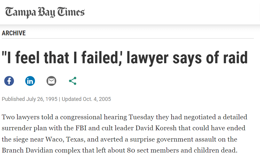 Скриншот с сайта газеты Tampa Bay Times