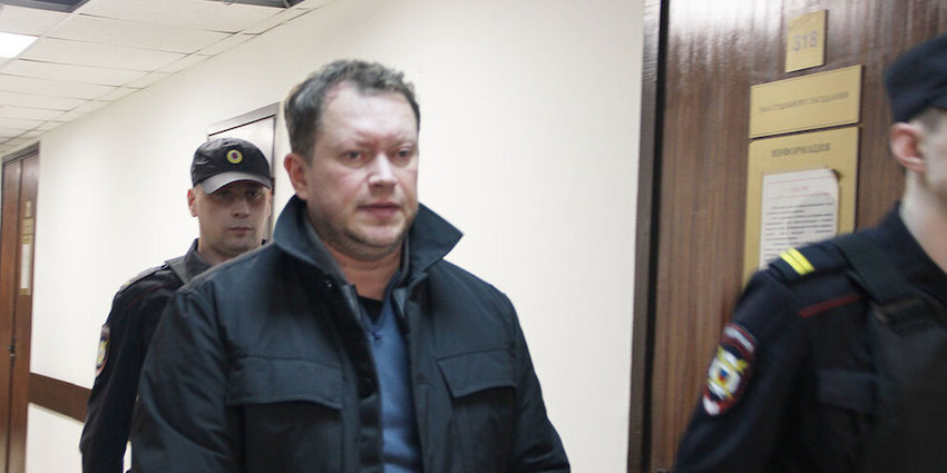 С. Мишичёв в суде.