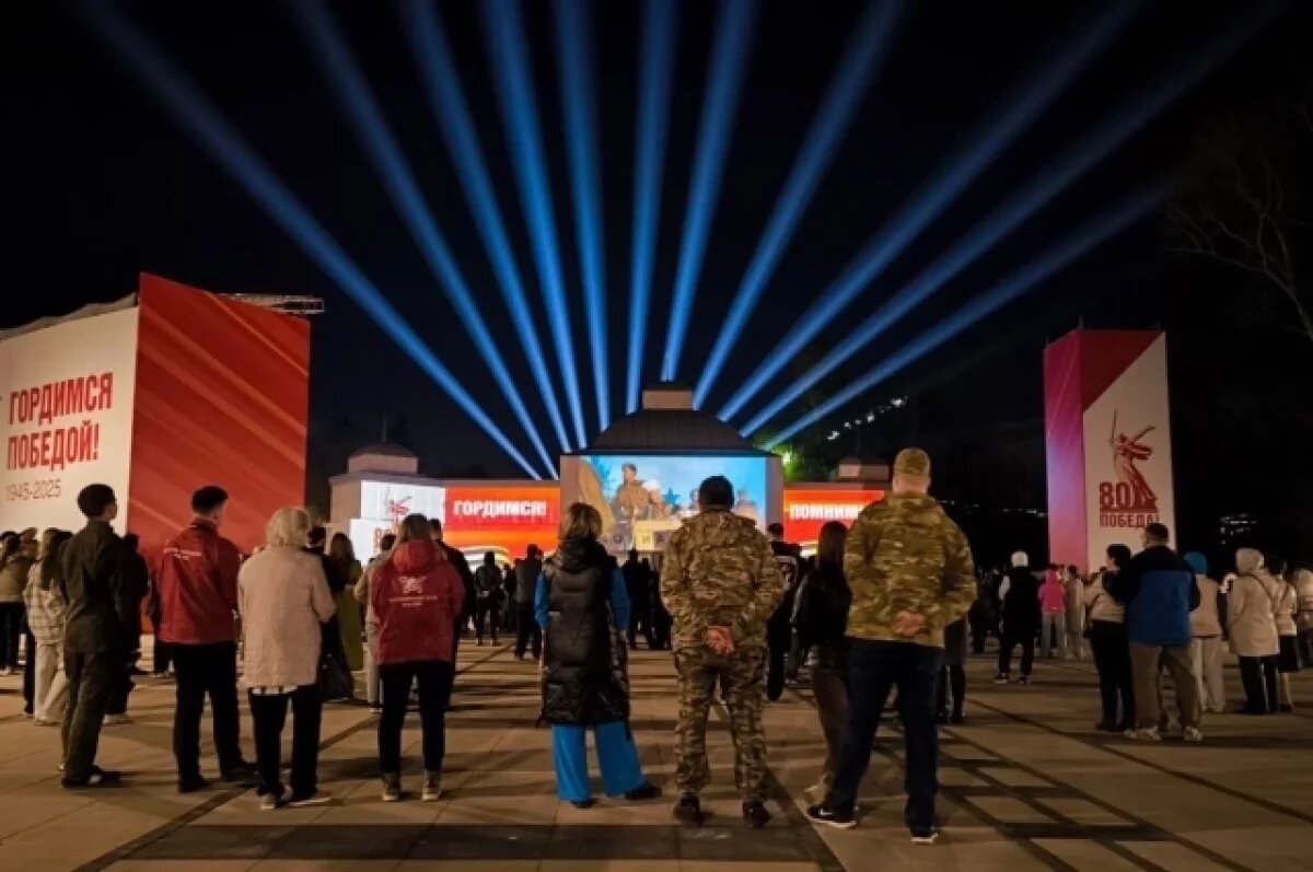   В Красноярске за выходные «Мемориал Победы» посетили 4 тысячи человек