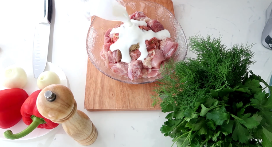 Заливаем кефиром