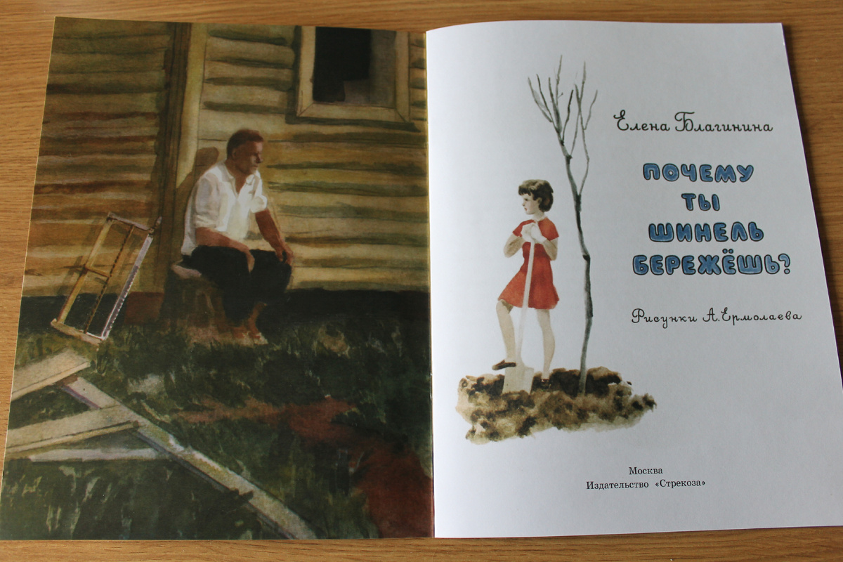 Е. Благинина "Почему ты шинель бережешь?", Издательство "Стрекоза", 2025 год.  Фото автора статьи.