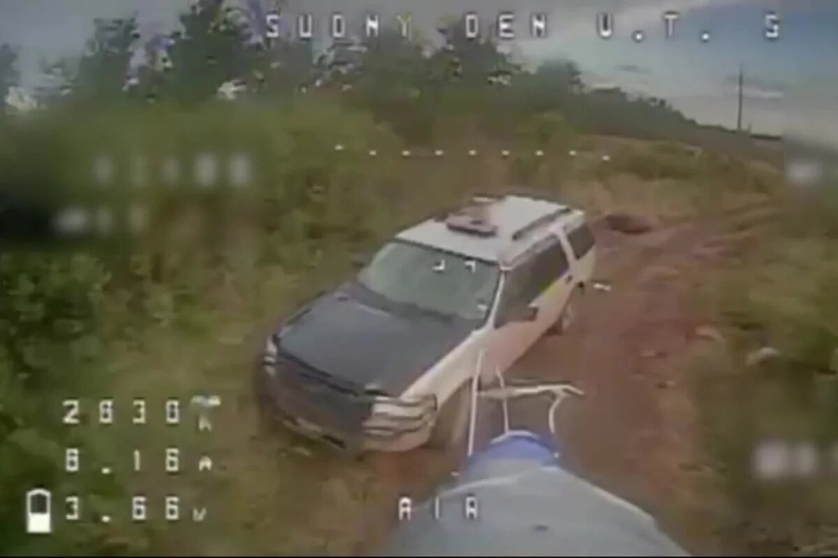    Уничтожение автотехники ВСУ в районе Богатыря.