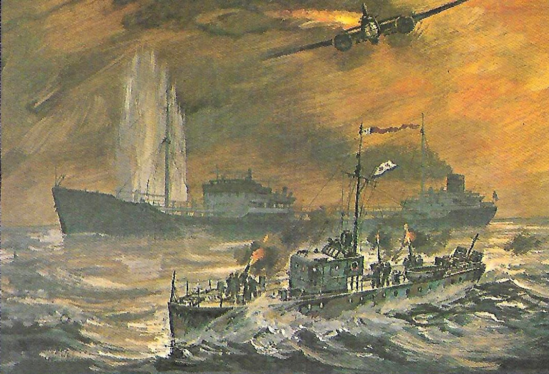 Репродукция картины художника И. Родинова "Боевой счёт открыт"