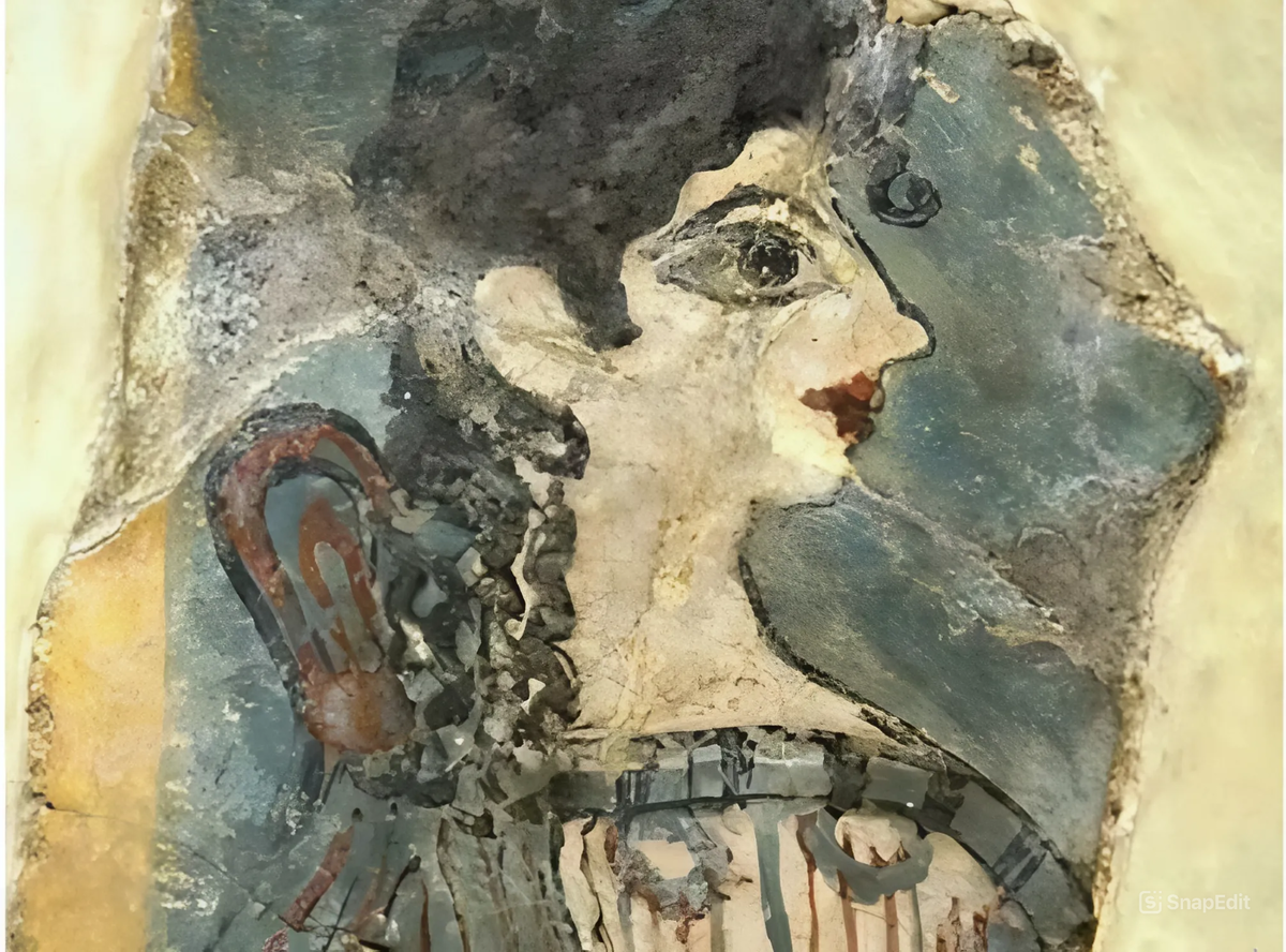 Фреска Парижанка. Кносский дворец. Крит. https://knossos-palace.gr/