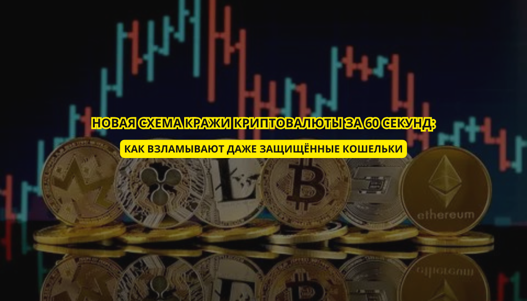 Новая схема кражи криптовалюты за 60 секунд: как взламывают даже защищённые кошельки
