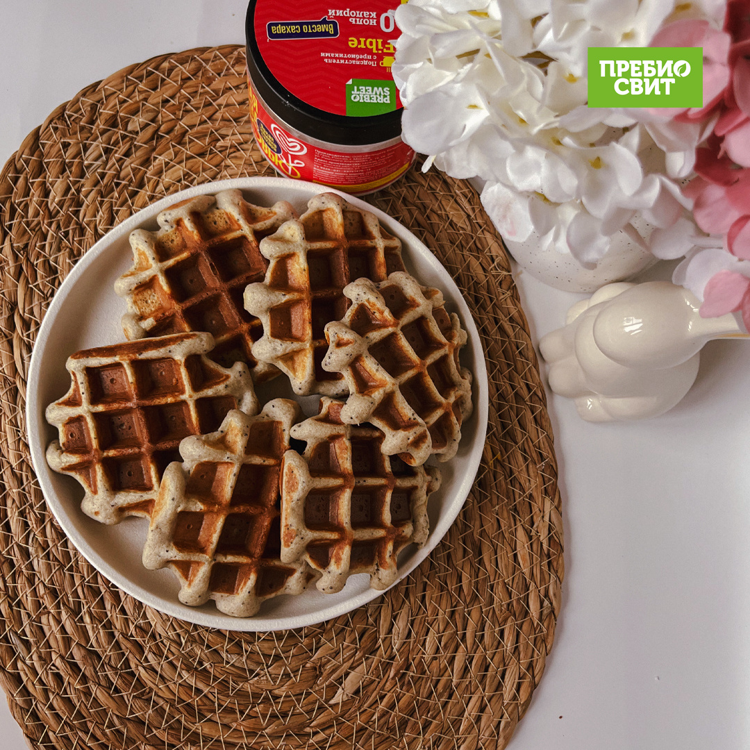 Вафли из муки зеленой гречки без сахара