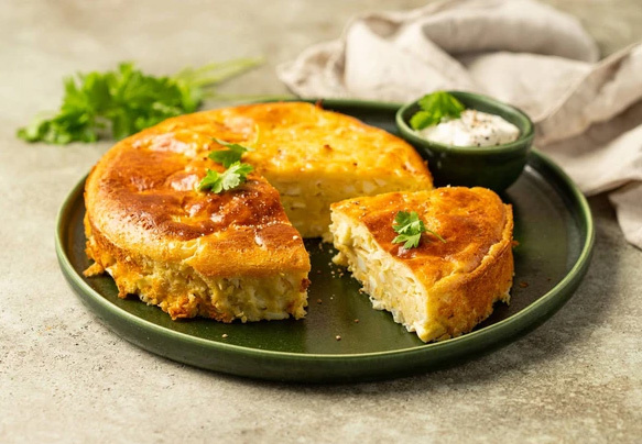 Заливной пирог с капустой