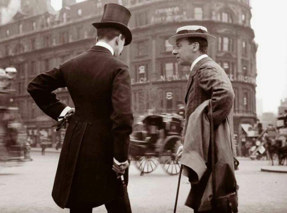 Английский денди в Лондоне, 1904 год (иллюстрация из открытых источников)