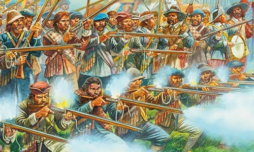 Ирландские солдаты войн, выпавших на злую долю этой маленькой страны в начале XVII в. Худ. Peter Dennis © Helion & Company Limited.