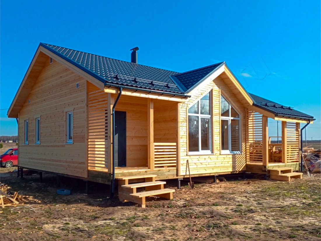 Каркасный дом в деревне Иванцево