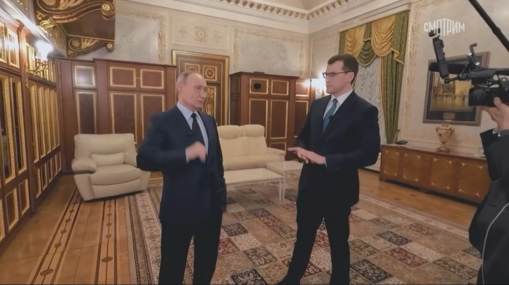 Библиотека в кремлёвской квартире Владимира Путина