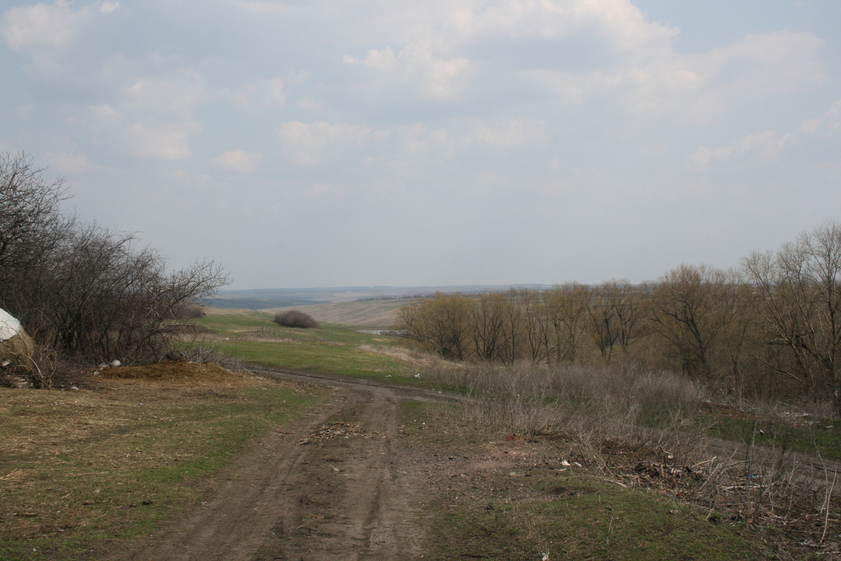 Моя велосипедная трасса детства ранней весной.