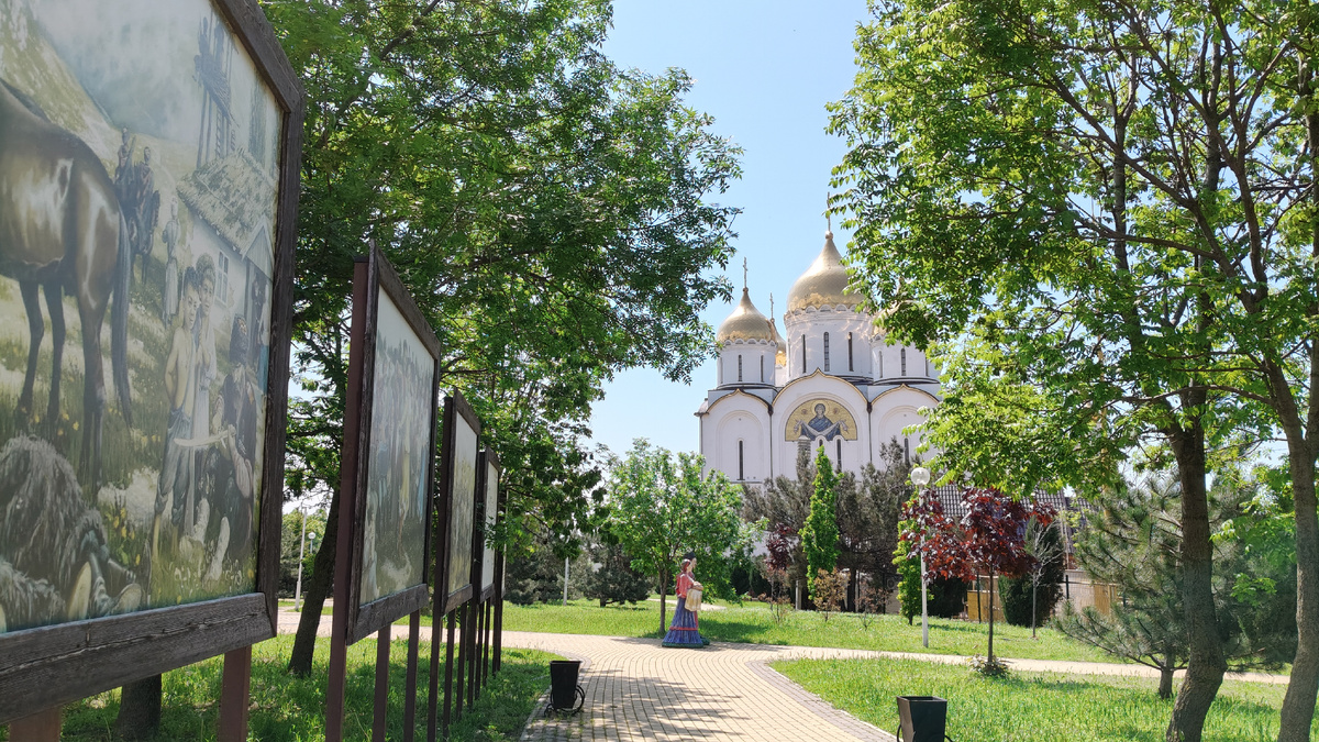 Сразу прекрасный вид на Андреевский собор ⛪