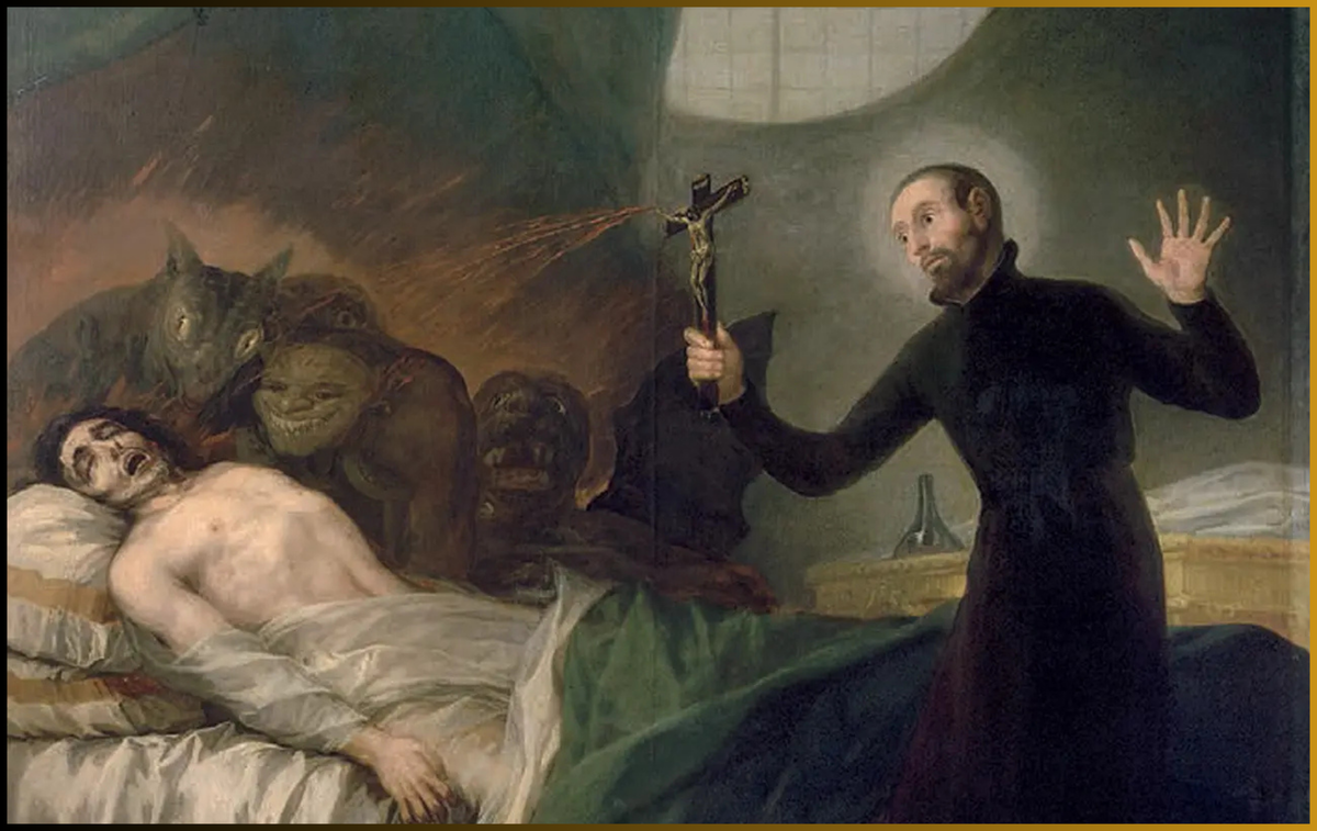 "Святой Франсиско Борха и нераскаявшийся грешник"  (1788), Франсиско Гойя, Собор, Валенсия