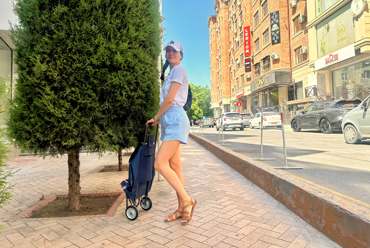 Это мы с сыном ходили на рынок 