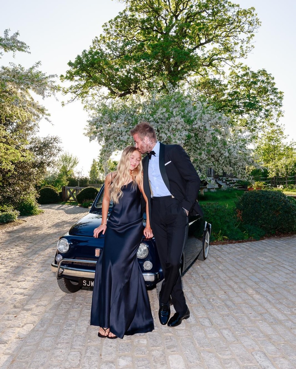     Дэвид Бэкхем с дочерью Фото: соцсети