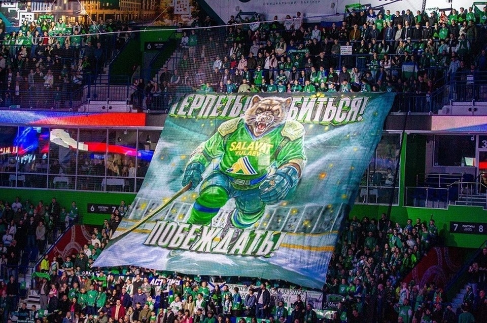 Болельщики заявляют, что эпизод с отменой гола Александра Хмелевского в третьем матче серии был ошибочным или вовсе предвзятым по отношению к «юлаевцам». Фото: ХК «Салават Юлаев»