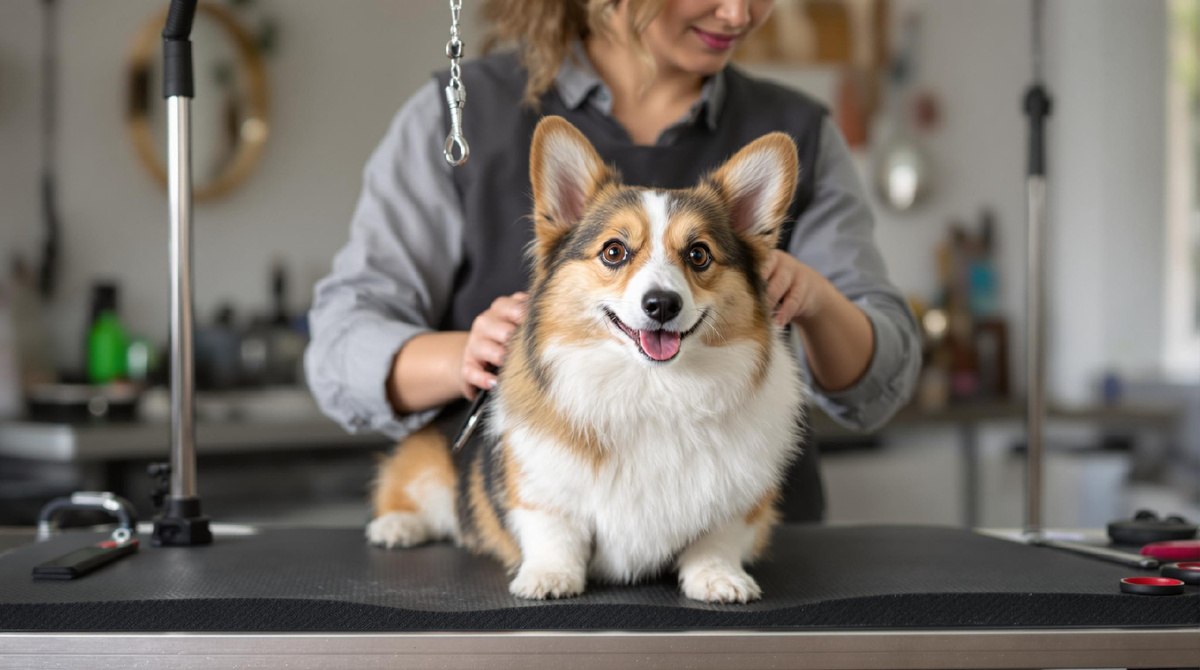 корги на груминге
