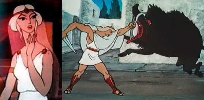 Ариадна, Тесей и Минотавр. "Союзмультфильм"