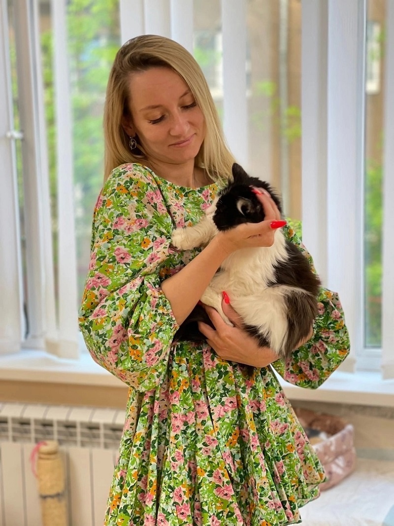    Ольга любит животных с детства