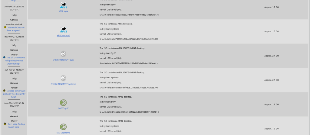 Страница загрузки NuTyX