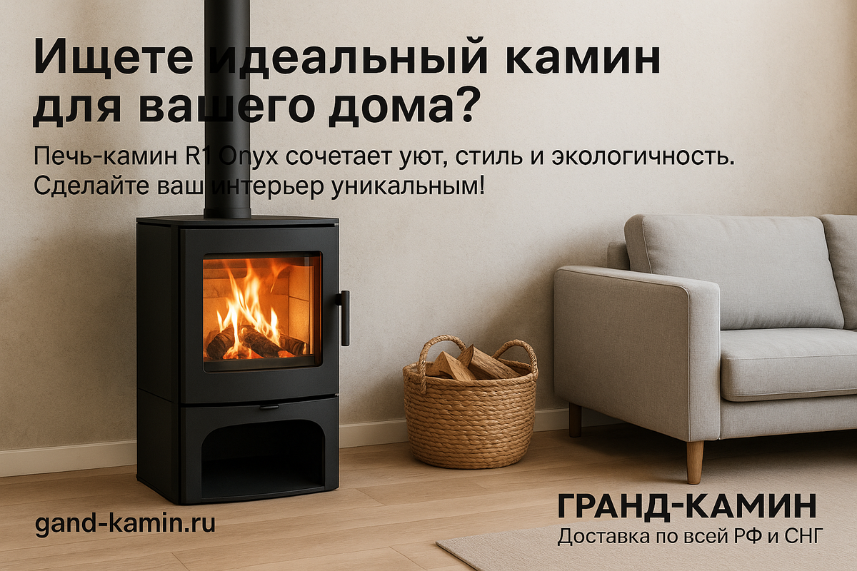    Печь-камин R1 Onyx: как создать тепло и уют в вашем доме с помощью искусства отопления Kamin
