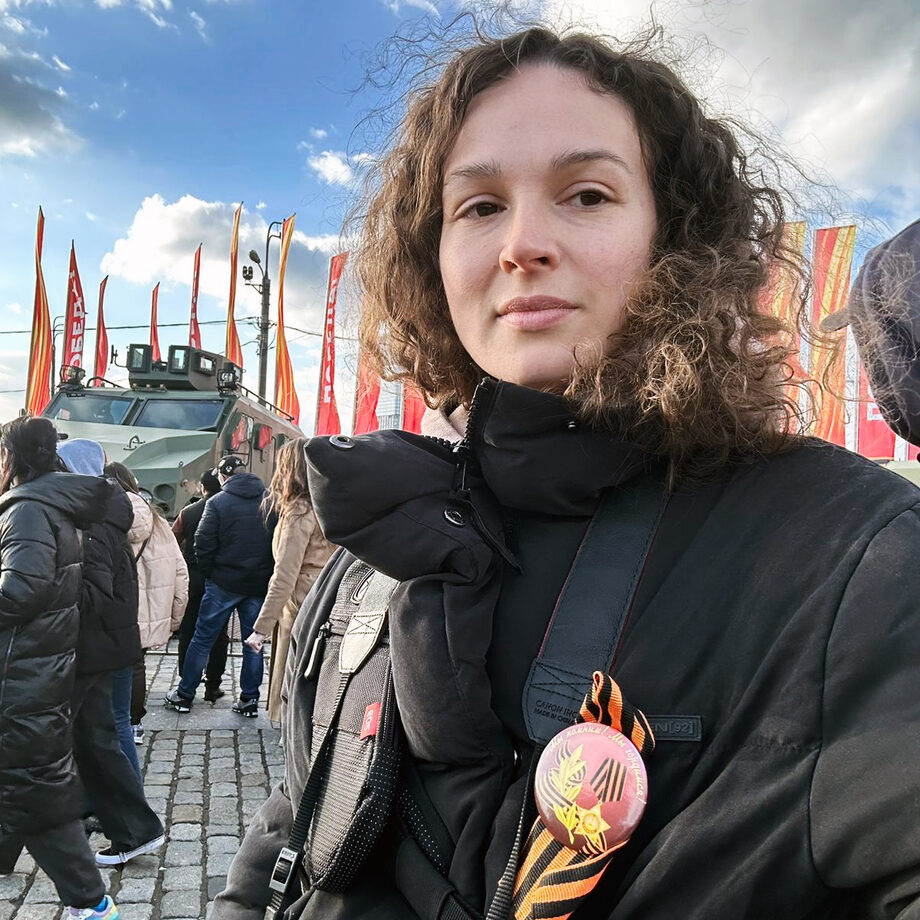 Фотограф Ирина Бойко и её Георгиевская лента. Автопортрет