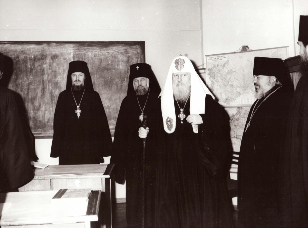 Посещение МДА Патриархом Пименом