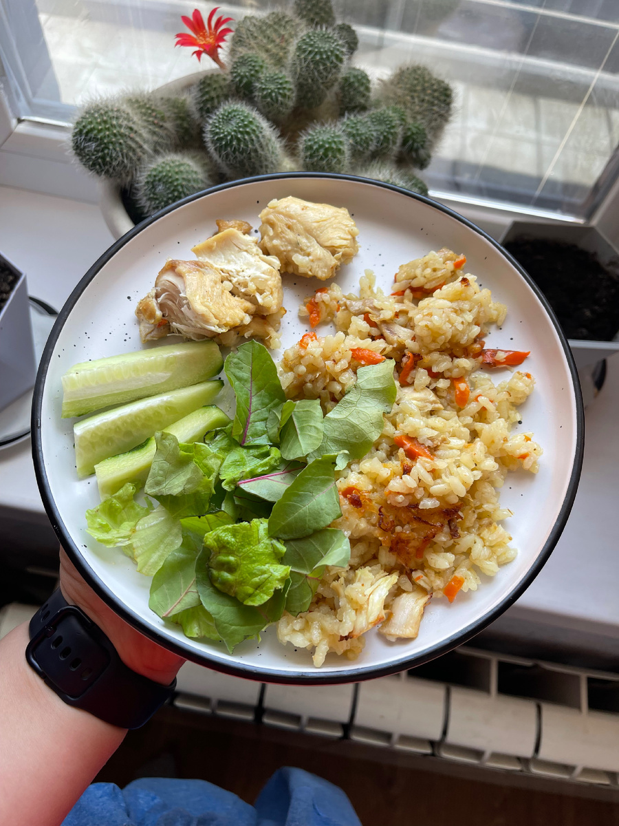 Обед . Фото автора. 