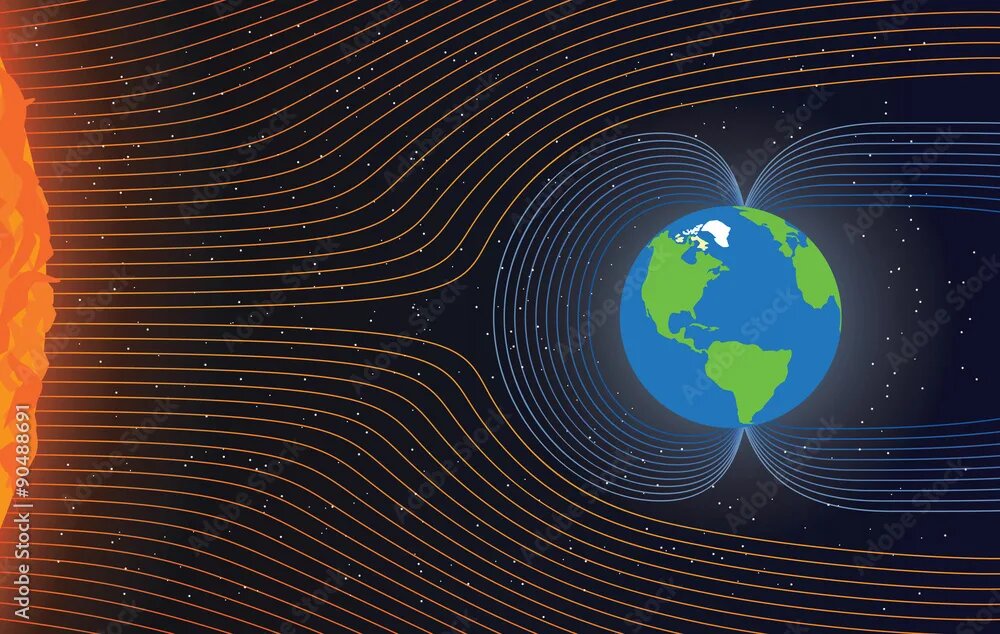 Магнитное поле Земли: невидимый щит, защищающий жизнь.