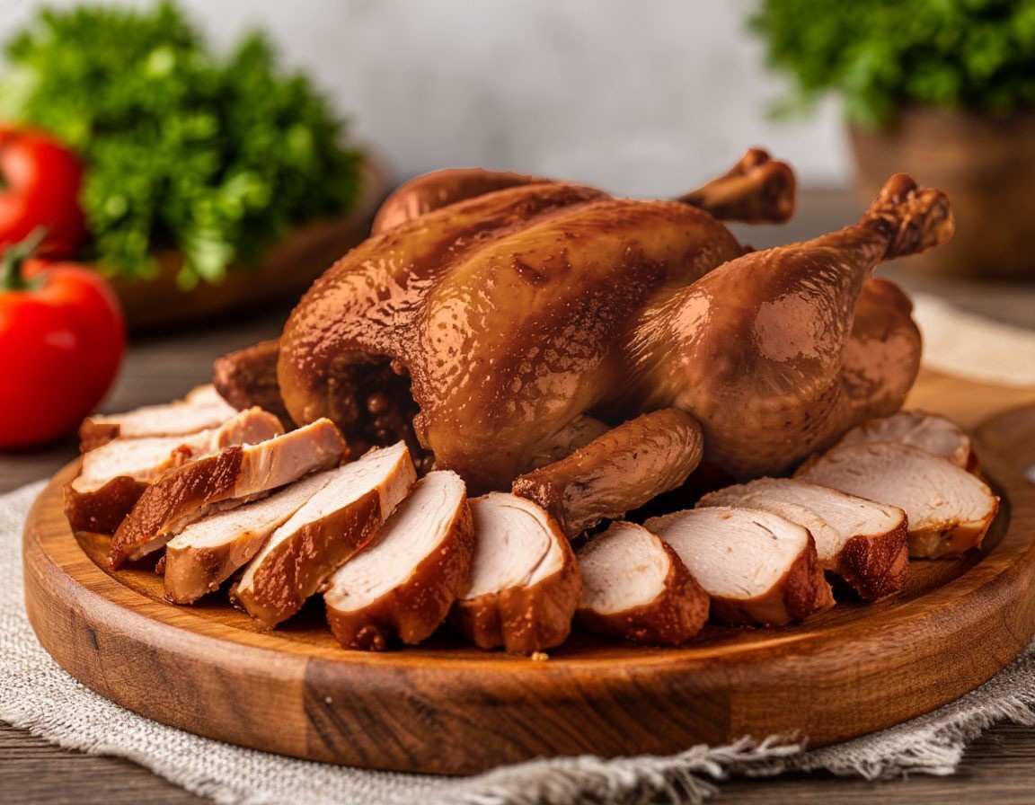 Курица горячего копчения