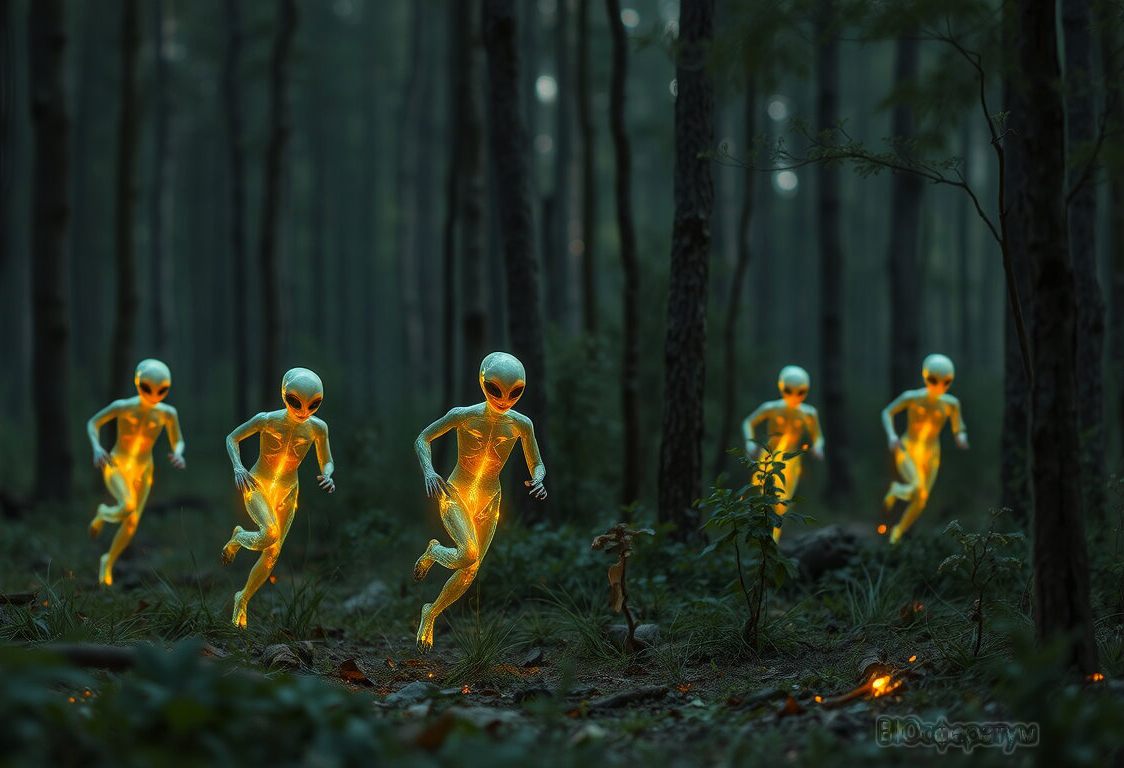 Мне показалось, что я видел светящихся человечков.